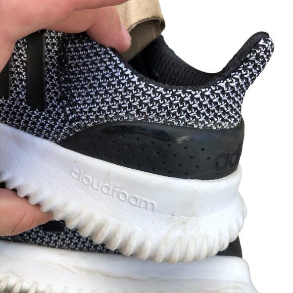 2018 Adidas Cloudfoam Ultimate Black/Black-Gray Size 7.5 - Picture 12 of 16